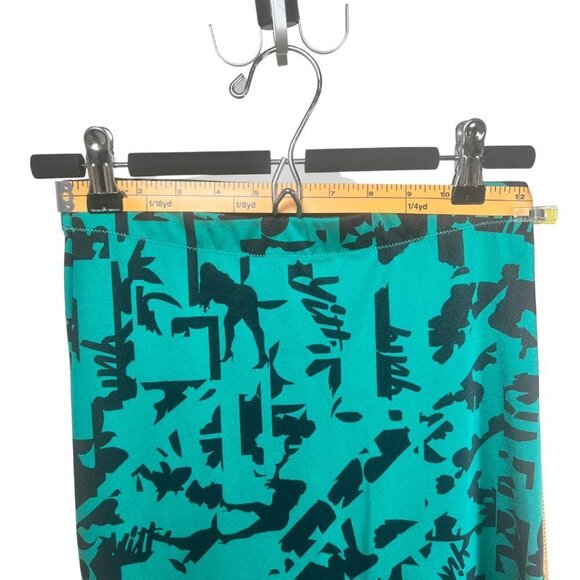 Med - EUC - Yitty by Fabletics Green/Black Lizzo Deep Sea Lizzouette Leggings - Picture 10 of 11